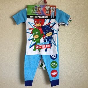 4 Pc Pj Masks Toddler Ready For Action Pajama Set
